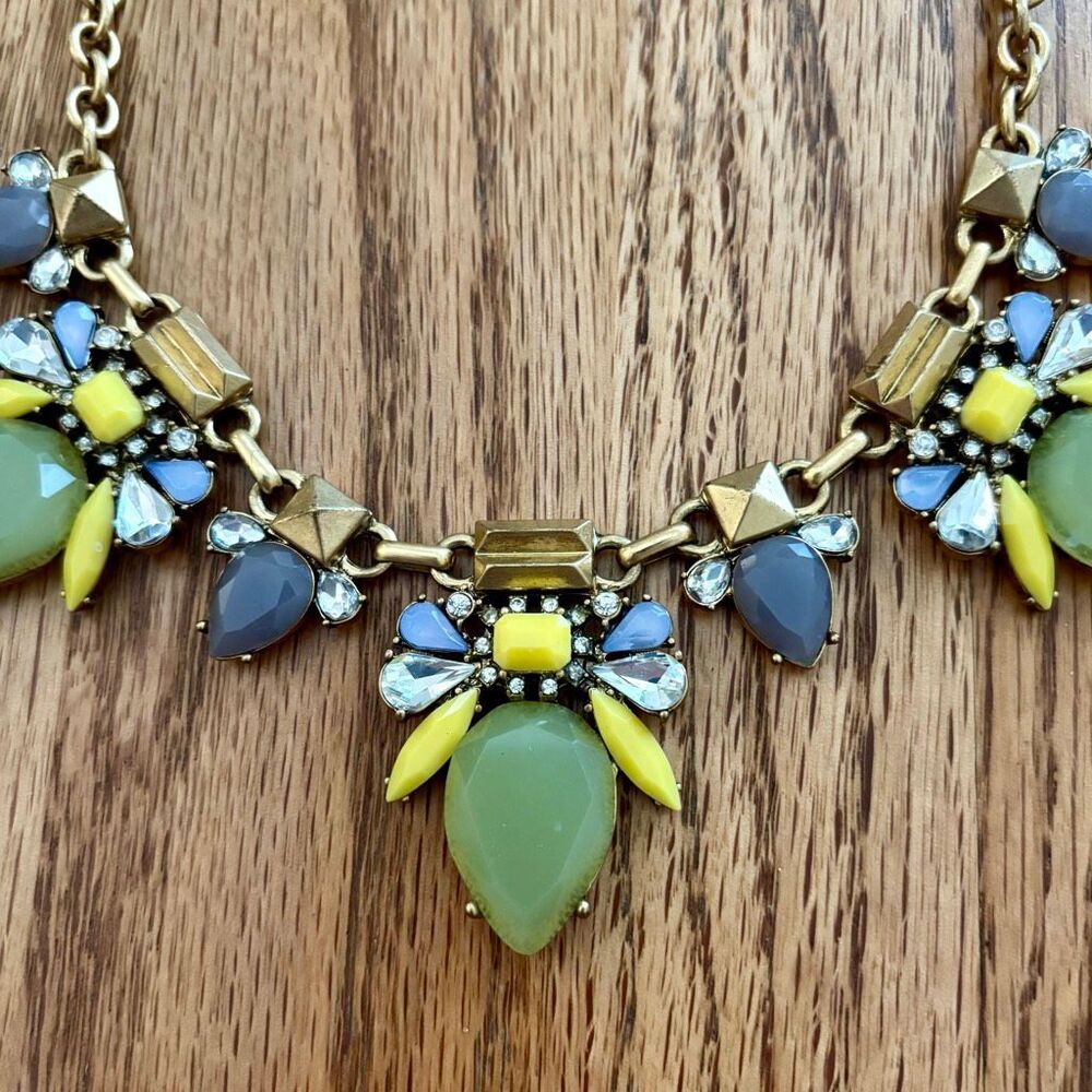 J.Crew | Pastel Colored Statement Necklace | 18” Adjustable